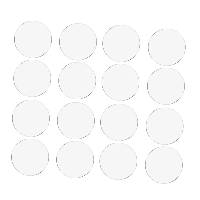6 Inch Clear Acrylic Round Photo Frame Plate For DIY Craft Display - Image 1